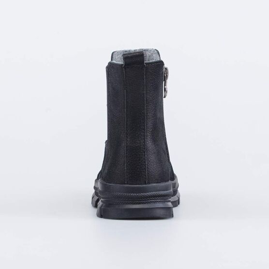 362113-31 Сапожки-челси для девочки утепленные для девочки черный фото №5