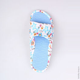 525020-01 Пляжная обувь голубая для девочки голубой фото №4