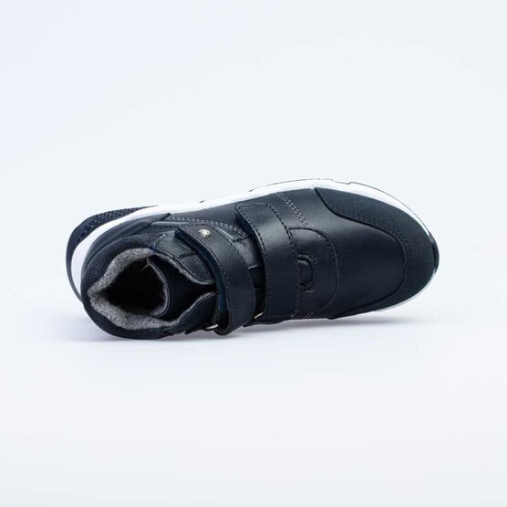 552150-36 Утепленные ботинки на липучках для мальчики синий фото №4