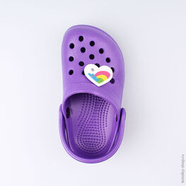 03014001-40 Украшение для обуви Сердце для девочки белый фото №2