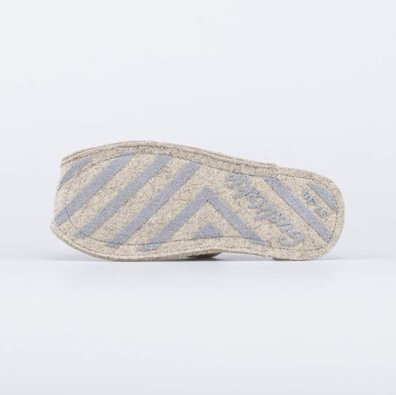 837002-03 Женские войлочные тапочки Снегирь Серый для девочки бежевый фото №3