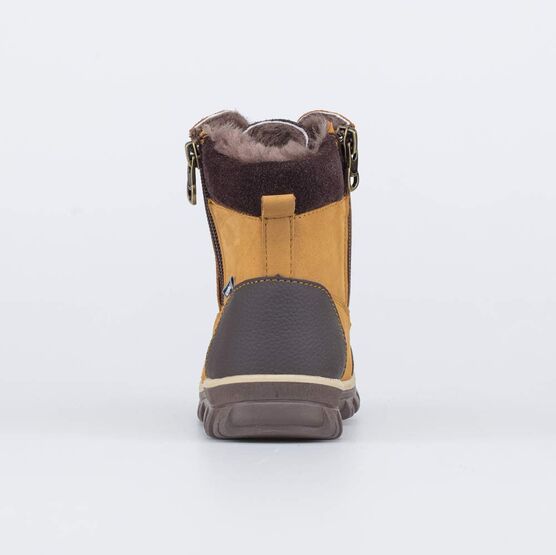 152297-57 Зимние ботинки на молнии для мальчика для мальчики коричневый фото №5