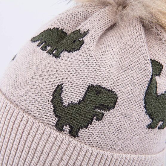 07704014-40 Зимний шерстяной комплект шапка + снуд для мальчика для мальчики бежевый фото №4