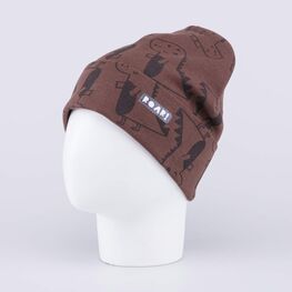 07711488-40 Трикотажная шапка для мальчика для мальчики коричневый фото №2