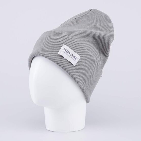 07711489-40 Трикотажная шапка в рубчик для мальчика для мальчики зеленый фото №2