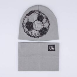 07711499-40 Демисезонный комплект шапка + снуд для мальчика для мальчики зеленый