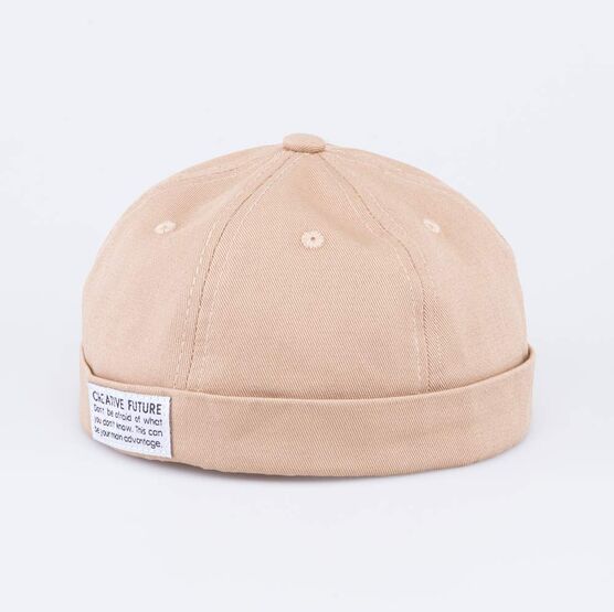 07718002-40 Детская бейсболка без козырька для мальчики бежевый