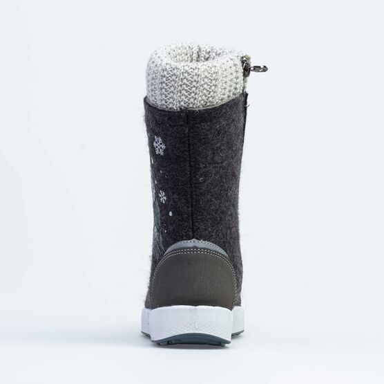 667031-41 Валенки на молнии Сова для девочки темно-серый фото №5