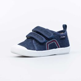 231190-12 Кеды на липучках Джинс для мальчики синий