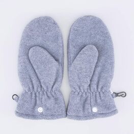 07721156-00 Флисовые варежки двухслойные светло-серый для мальчики светло-серый фото №2