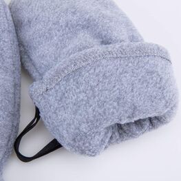 07721156-00 Флисовые варежки двухслойные светло-серый для мальчики светло-серый фото №4