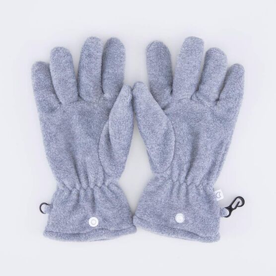 07721155-00 Флисовые перчатки двухслойные серый для мальчики серый фото №2