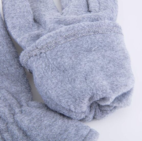 07721155-00 Флисовые перчатки двухслойные серый для мальчики серый фото №4