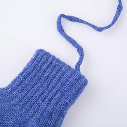 07721233-42 Теплые варежки из шерсти мериноса синий для мальчики синий фото №2