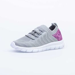 641024-11 Кроссовки для девочки сер-фио