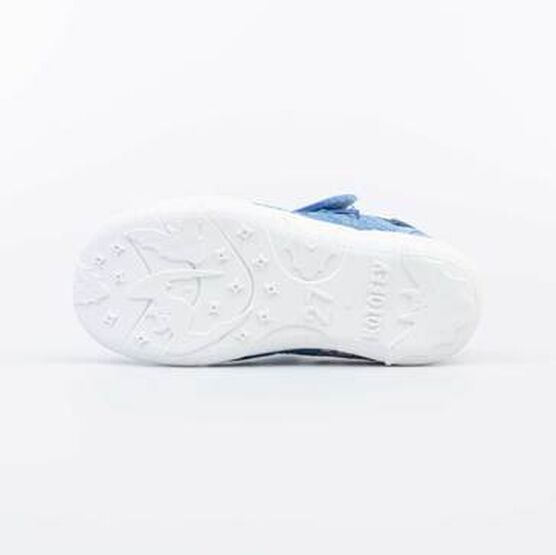 421064-12 Босоножки текстильные для девочки для девочки голубой фото №3