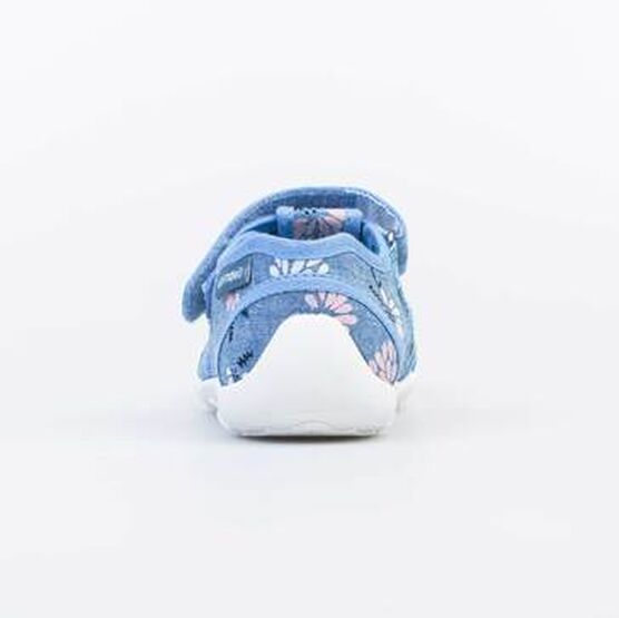 421064-12 Босоножки текстильные для девочки для девочки голубой фото №5