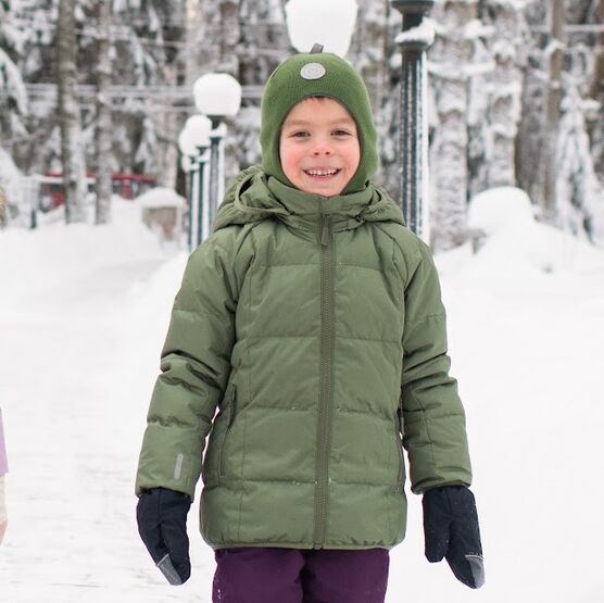 07057005-40 Куртка-пуховик осенне-весенняя зеленый хаки для мальчики хаки фото №7