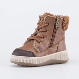 352414-52 Зимние ботинки для мльчика для мальчики коричнев.