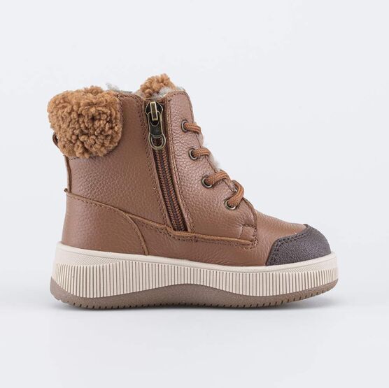 352414-52 Зимние ботинки для мльчика для мальчики коричнев. фото №2