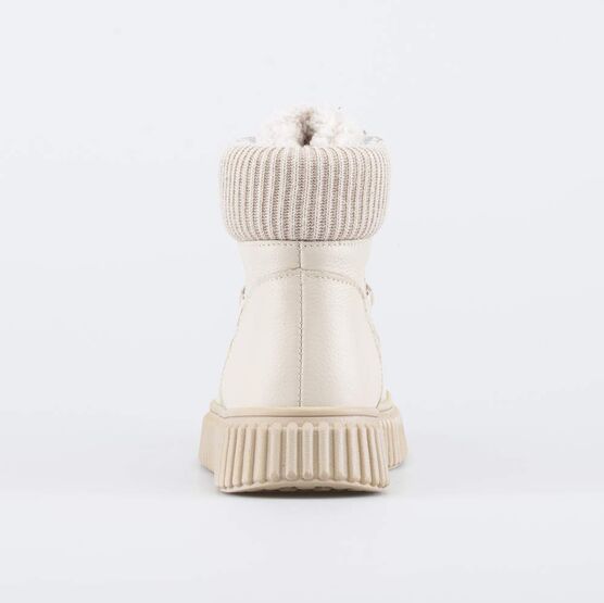 554083-51 Зимние ботинки с пушистым язычком для девочки бежевый фото №5