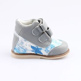 052130-23 Ботинки для мальчики сер-цве фото №2