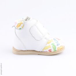 052133-21 Ботинки для девочки бел-цве фото №2