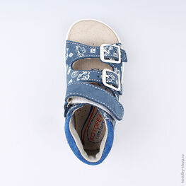 122089-23 Сандалии для мальчики син-бел фото №4