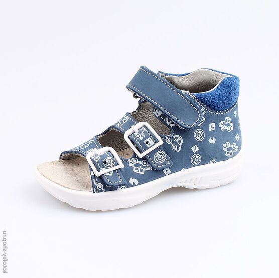 122089-23 Сандалии для мальчики син-бел