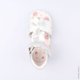 122103-21 Босоножки для девочки серебрист. фото №4