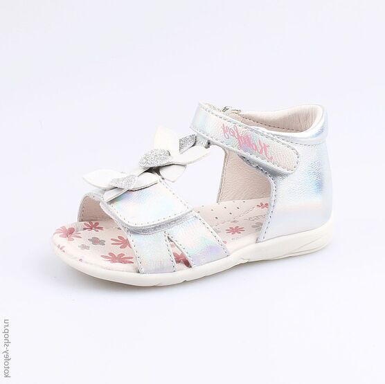 122103-21 Босоножки для девочки серебрист.