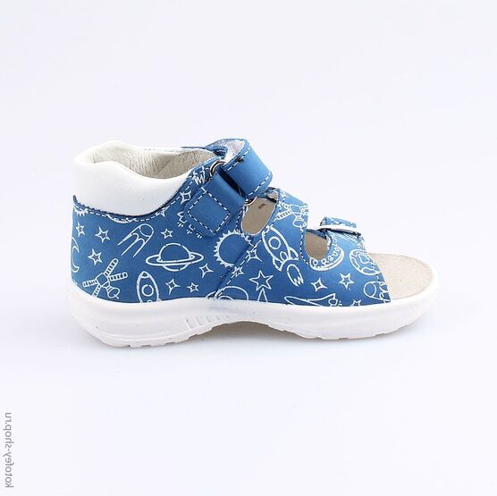 122107-21 Сандалии для мальчики син-бел фото №2