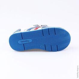 332096-21 Полуботинки для мальчики бел-син фото №3