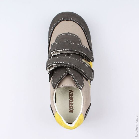 332096-23 Полуботинки для мальчики серый фото №4