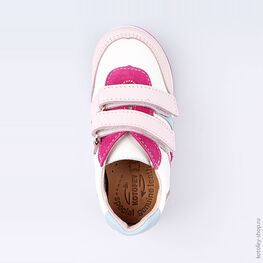 332096-25 Полуботинки для девочки персиковый фото №4