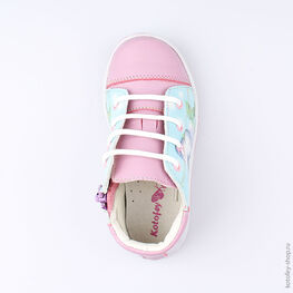 352137-22 Ботинки для девочки сир-цве фото №4