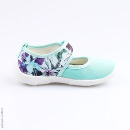 431102-11 Текстильная обувь для девочки бирюзовый фото №2