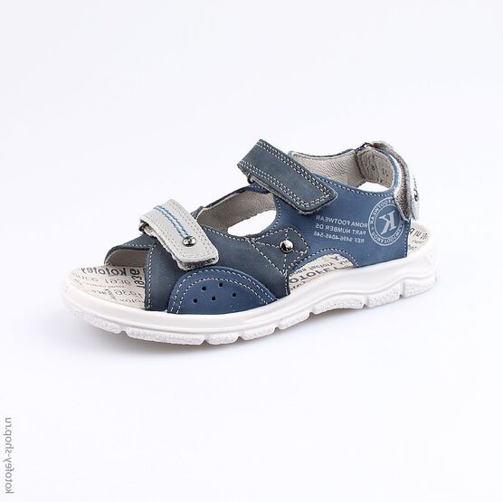 522057-24 Сандалии для мальчики син-сер