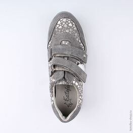 532170-22 Полуботинки для девочки серый фото №4