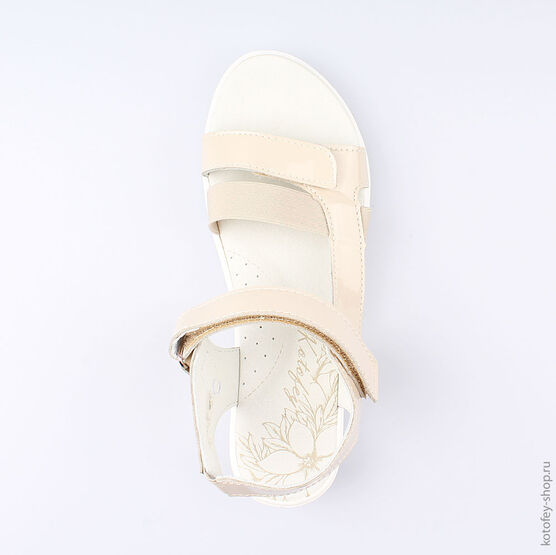 722012-21 Босоножки для девочки бежевый фото №4