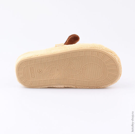 531013-12 Тапочки для мальчики бежевый фото №3