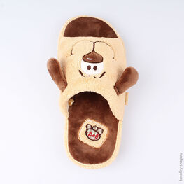 531013-12 Тапочки для мальчики бежевый фото №4