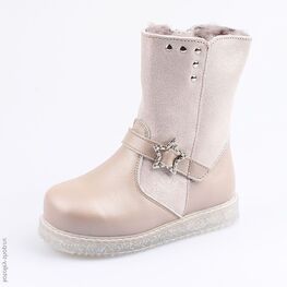 362095-53 Сапожки для девочки бежевый