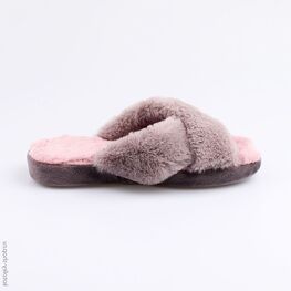 731056-11 Тапочки для девочки сер-роз фото №2