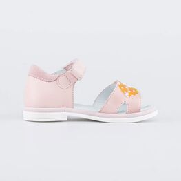 322168-22 Кожаные босоножки для девочки для девочки розовый фото №2