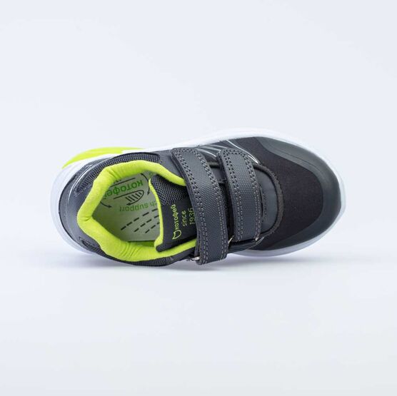 344288-72 Кроссовки с LED-подсветкой на подошве для мальчики сер-сал фото №4