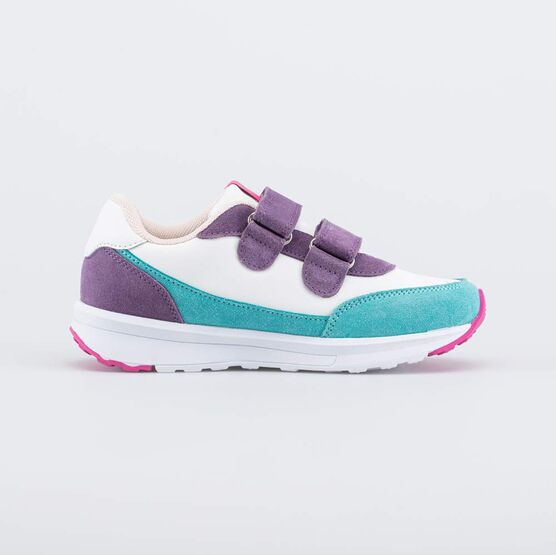 644427-72 Яркие кроссовки на липучках для девочки бежевый фото №2