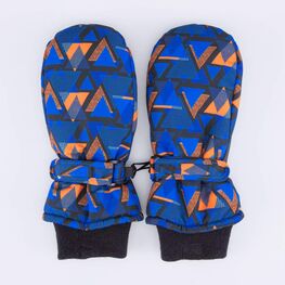 07721166-40 Варежки утепленные Графика для мальчики разноцветный