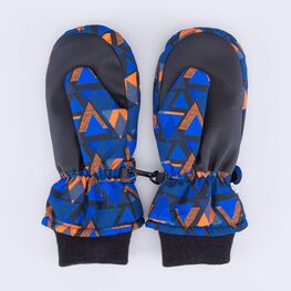 07721166-40 Варежки утепленные Графика для мальчики разноцветный фото №2