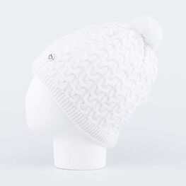 07811410-40 Теплая шапка-бини Белый для девочки белый фото №2